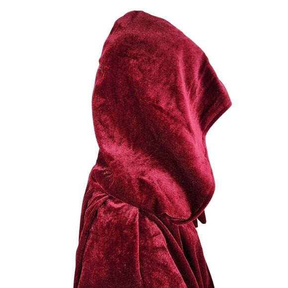 LuckyMjmy Velvet Wizard Robe with Satin Lined Cloak - Picture 4 of 10